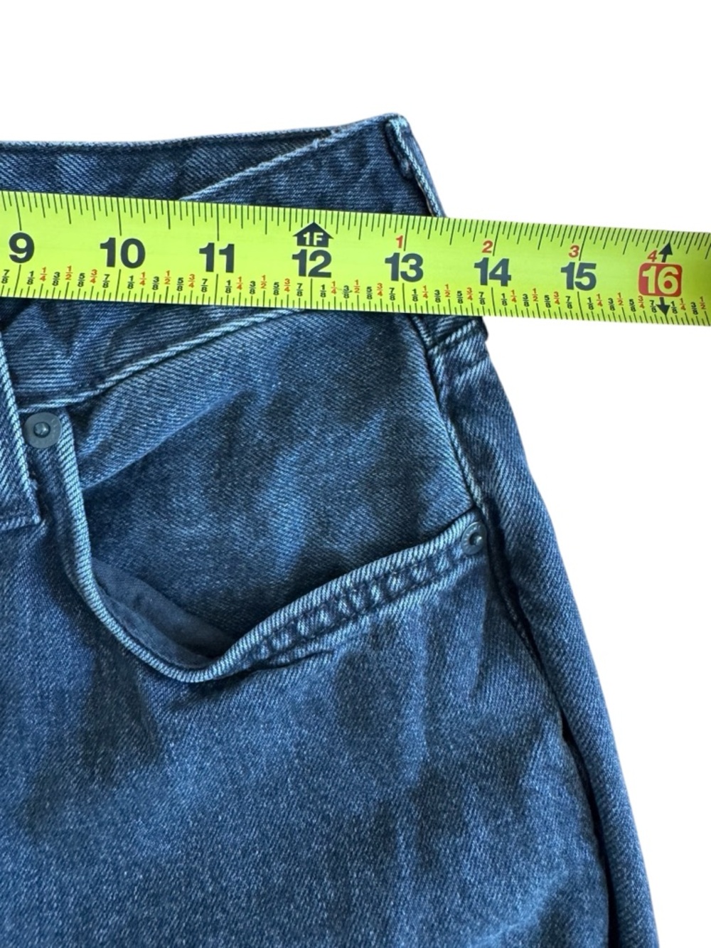 Everlane The Curvy 90s Cheeky Straight Jean Denim Black Dark Organic Cotton 28 - Picture 9 of 11